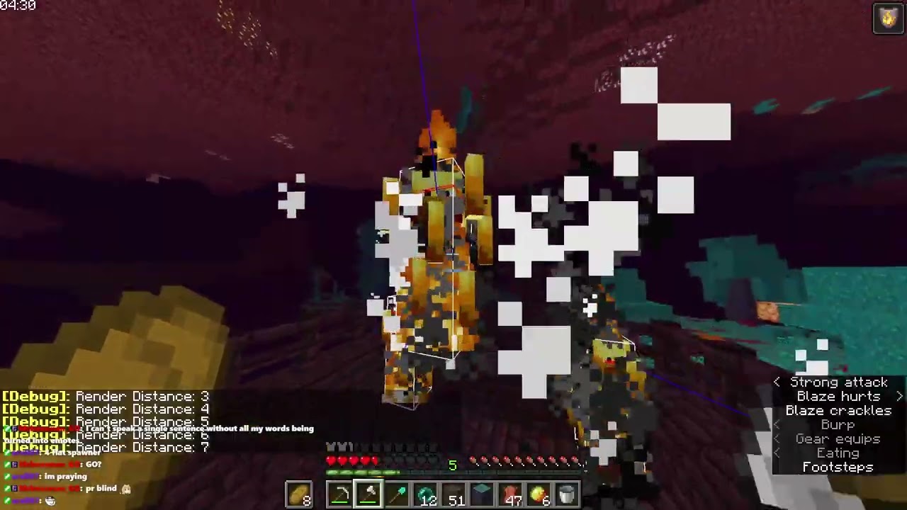 4:44 blind (3rd place nether split)