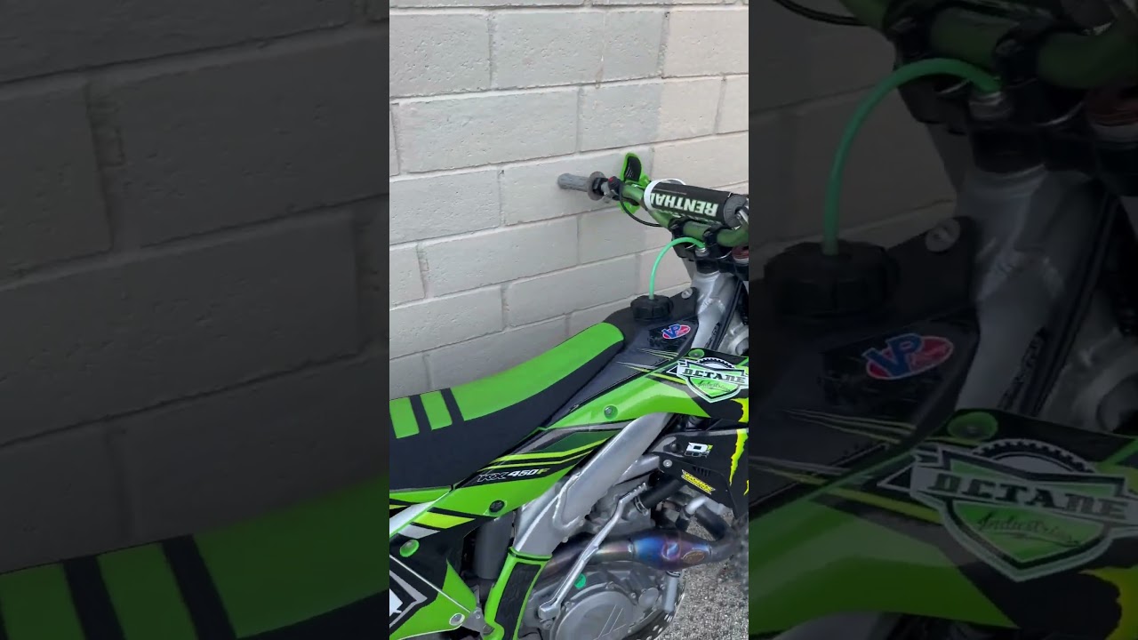 Sound of a KX450F.. does she sound good? #motocross #dirtbike #kawasaki