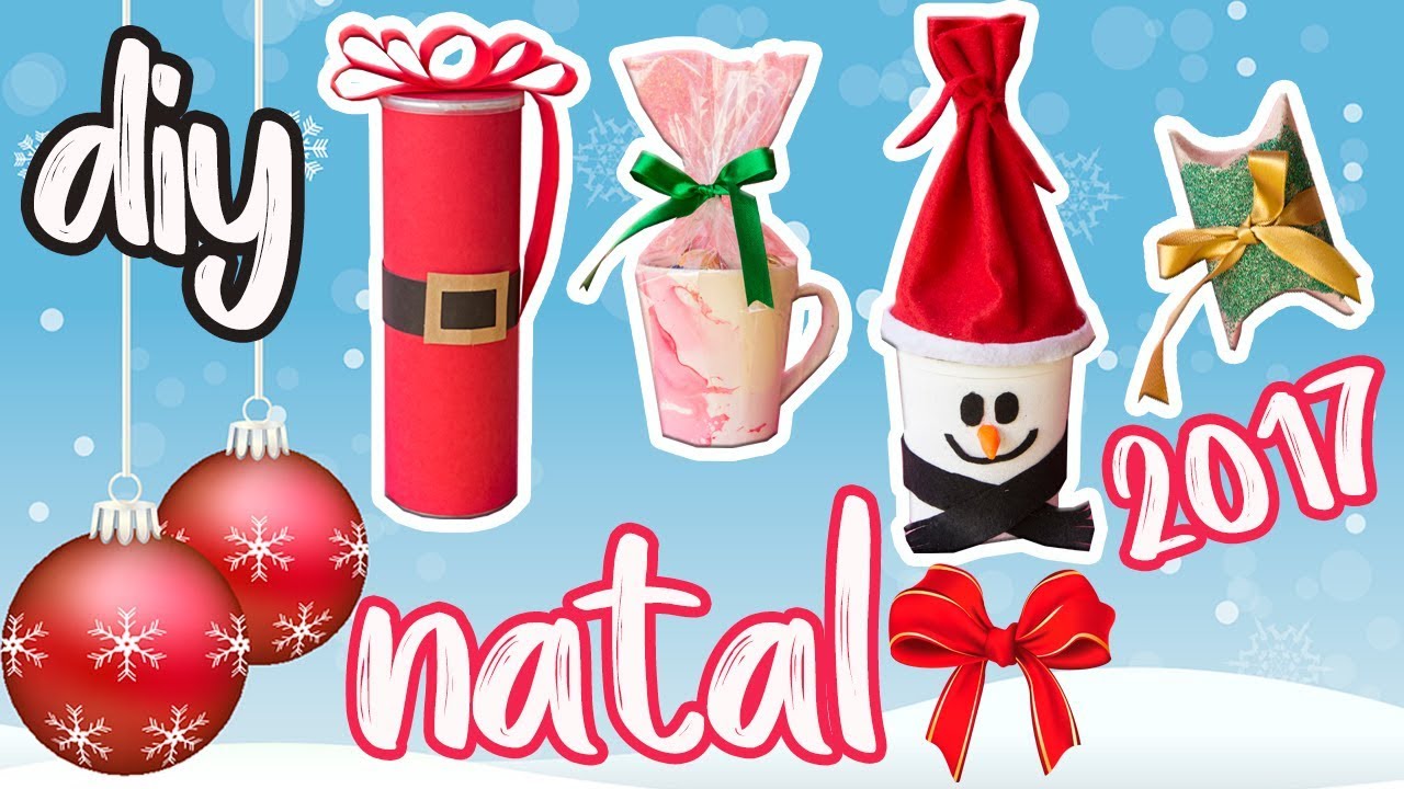 LEMBRANCINHAS DE NATAL FÁCEIS DE FAZER | DIY NATAL 2017 MATERIAL RECICLÁVEL #2