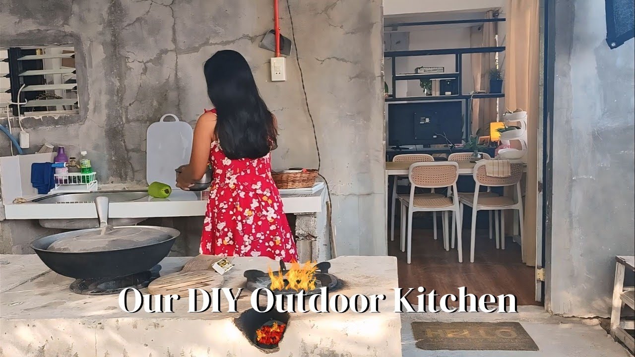 Outdoor Kitchen Wood Stove D.I.Y. | Cooking with Firewood at Home - Just like old times