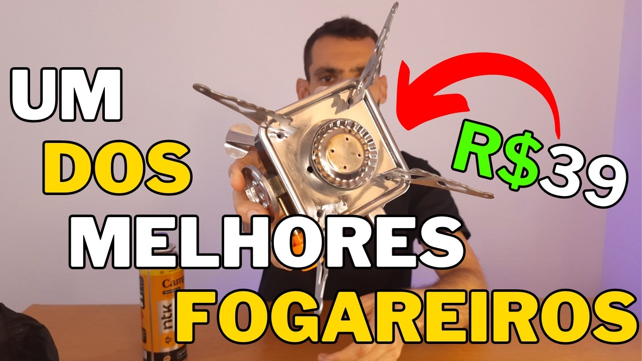 FOGAREIRO À GÁS PARA SUA PESCARIA E CAMPING! FACILIDADE NO PREPARO DE ALIMENTOS NO ACAMPAMENTO