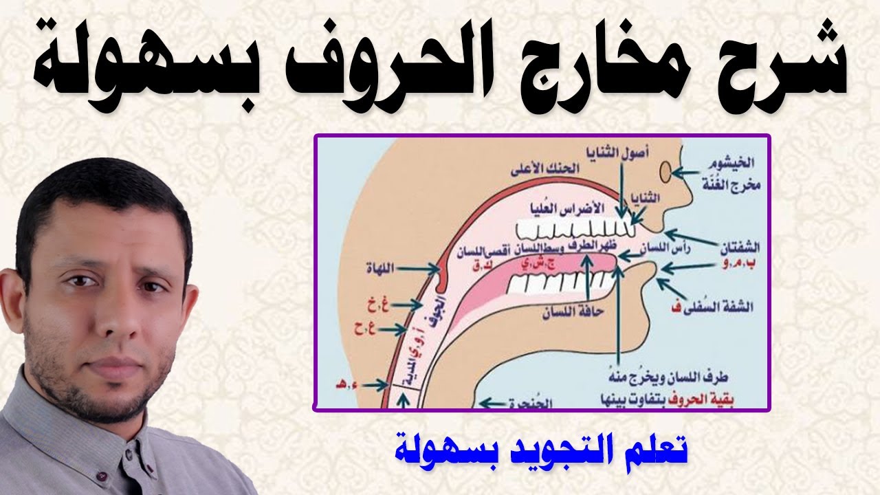 مخارج الحروف || مخرج اللسان || التجويد للمبتدئين
