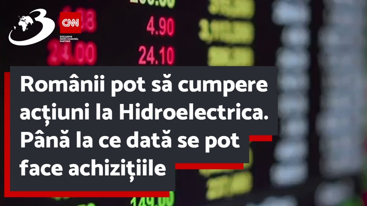 Rom&acirc;nii pot să cumpere acțiuni la Hidroelectrica. P&acirc;nă la ce dată se pot face achizițiile