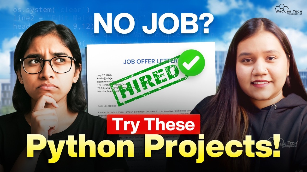 Want a Job in Tech? Do These Python Projects! (For Beginners)
