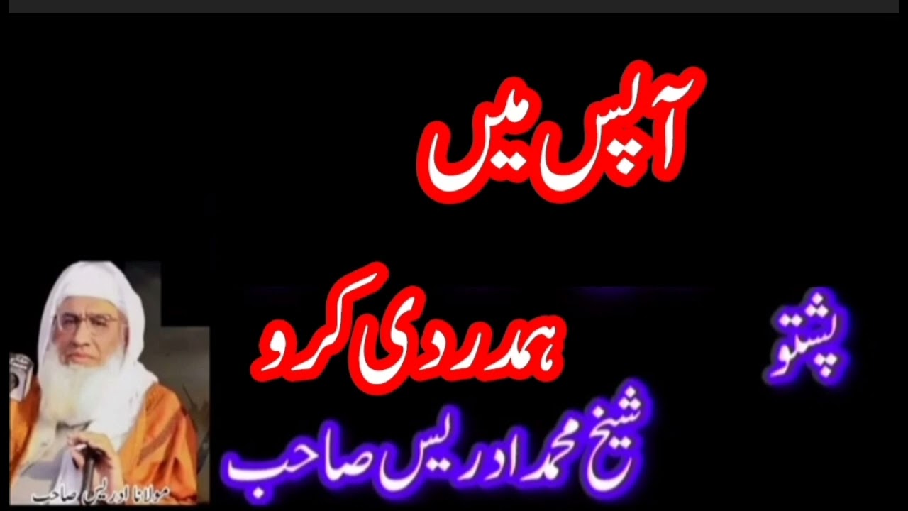 آپس میں ہمدردی کرو