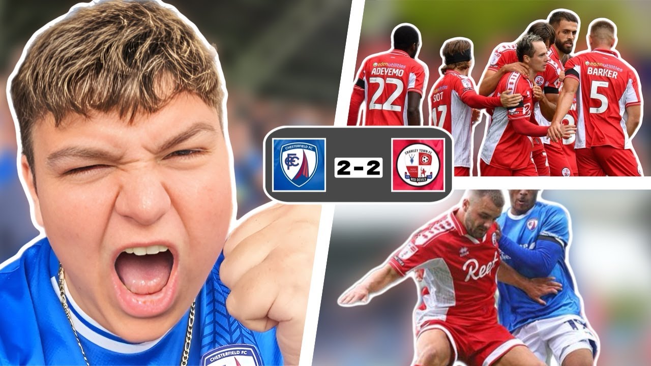 SPIREITES FIGHT BACK TO EARN A POINT AGAINST TOUGH CRAWLEY SIDE! Chesterfield 2-2 Crawley!