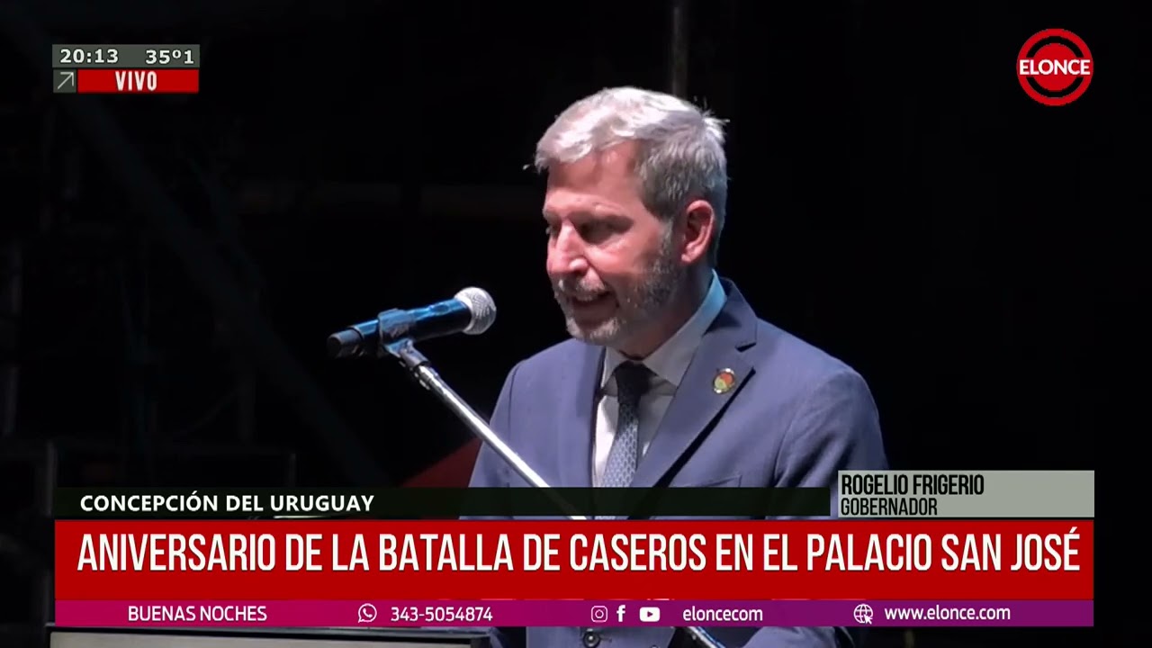 La  palabra del Gobernador en el Palacio San José