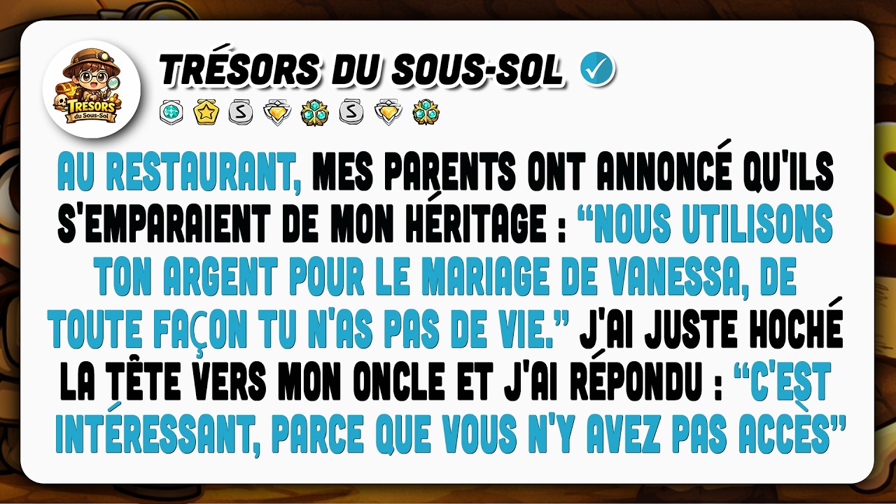 Mes Parents Voulaient Mon Argent Pour Le Mariage De Vanessa. Je Leur Ai Bloqué L'accès.