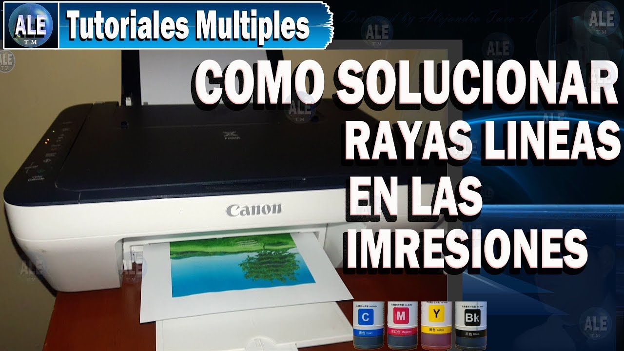 Como Solucionar Rayas Lineas En Las Impresiones - Hacer Limpieza De Cabezales Canon