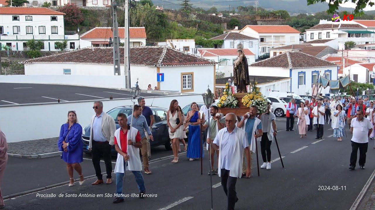 Procissão de Santo António na Vila de  São Mateus-Ilha Terceira (2024-08-11)