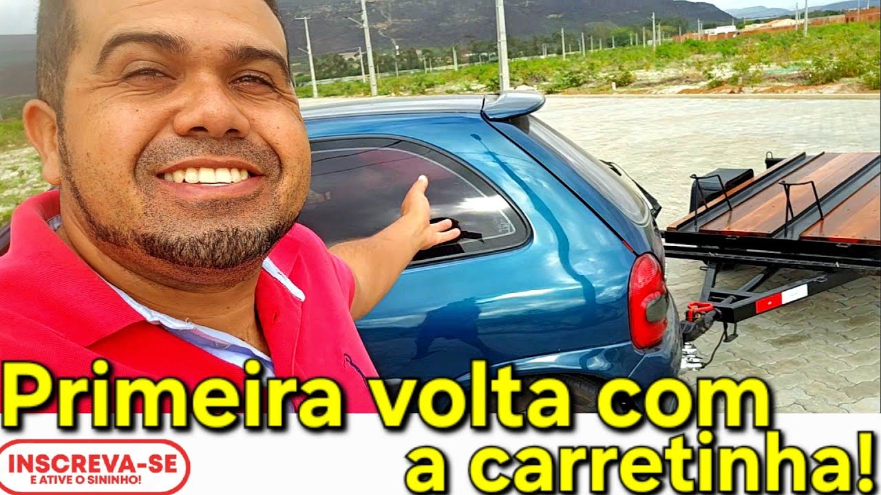 Primeira volta com a carretinha puxada no corsa mais estiloso do YouTube 