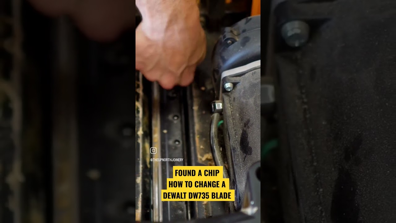 Dewalt DW735 | How To Change Your Blades