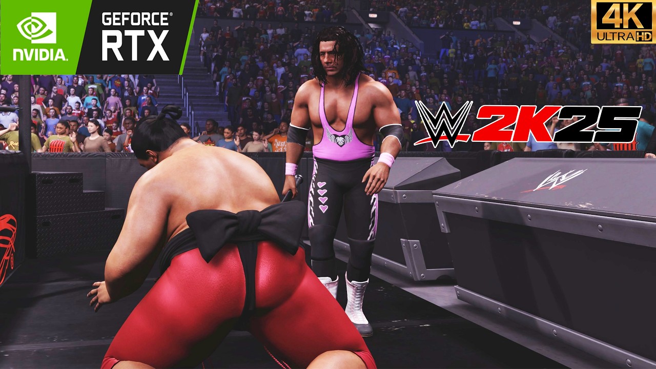 WWE 2k25 : Bret Hart vs Yokozuna – NO HOLDS BARRED WAR! 🔥(4K60fps)