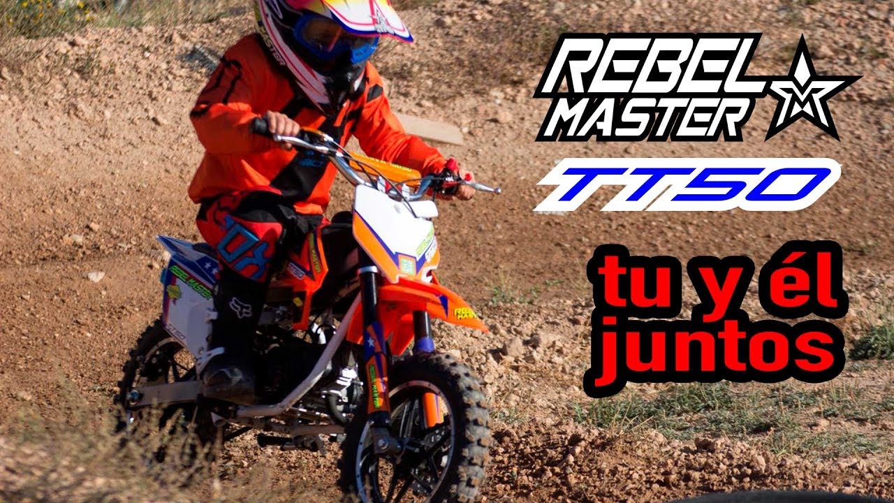 Rebel Master TT50 - Su primera moto. Minimoto de cross para niños.