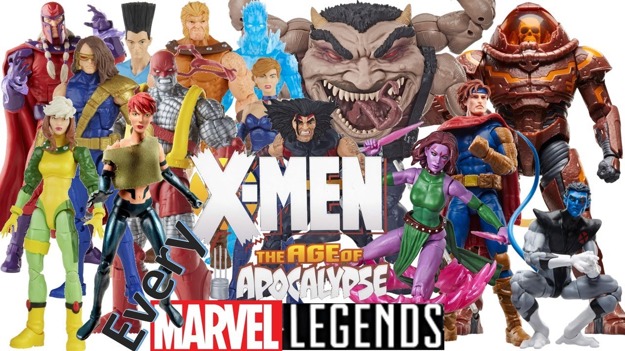 Every Marvel Legends X-men AOA Age of Apocalypse Comparison List Toybiz and Hasbro