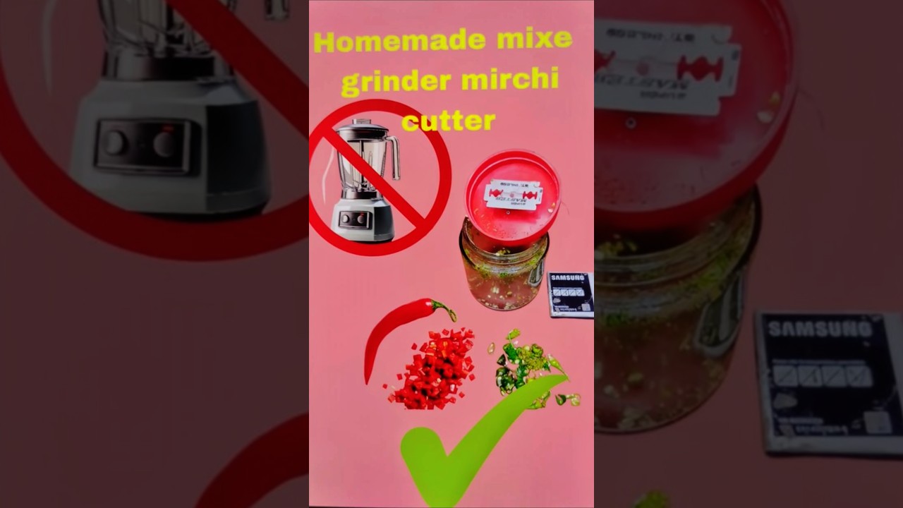 Homemade mixer grinder mirchi cutter for school science project #mixergrinder #schoolscienceproject