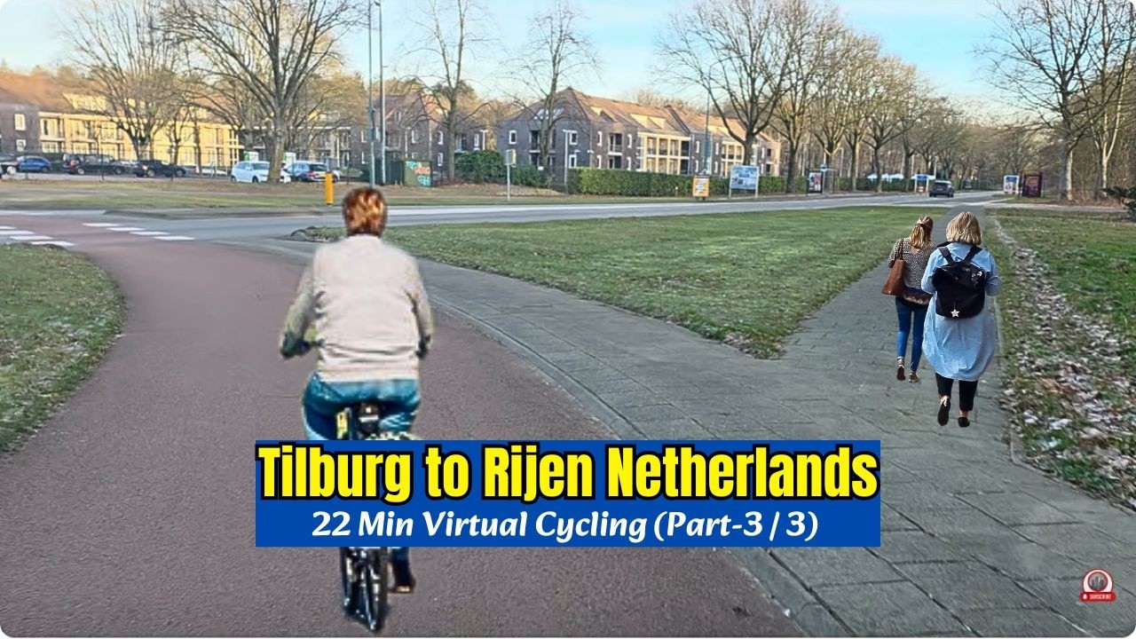 🚴‍♂️Virtual Cycling Ride from Tilburg to Rijen City, Netherlands Part - 3/3 | Beauty of Rijen 4K