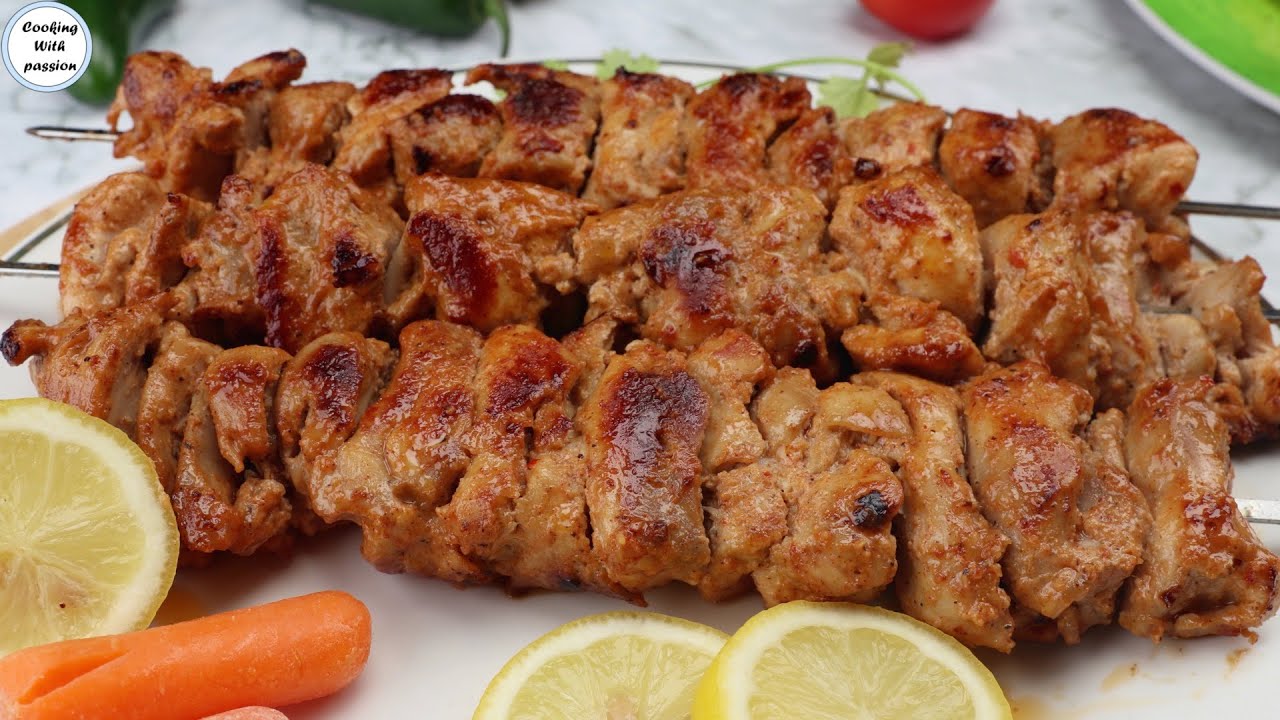 Turkish Chicken Kebab / Kabab / Kebabs Recipe Without Grill & Oven, In Pan by Cooking with passion