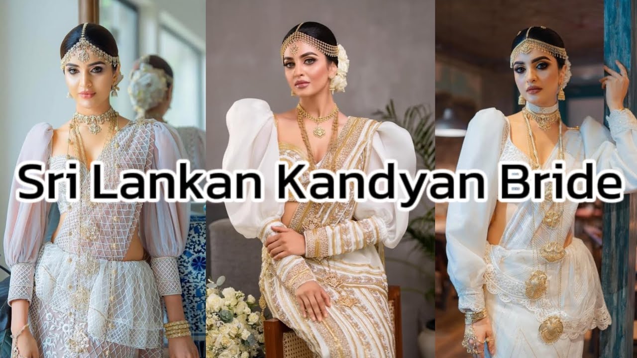 Sri Lankan Kandyan Bridal Saree Designs || Kandyan Bride || Sri Lankan Bride @AshiFashion