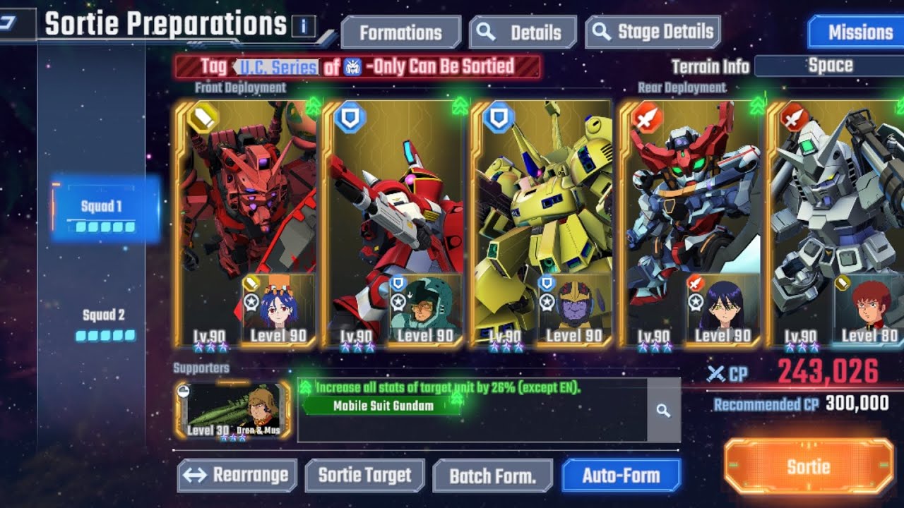 No Gacha & No SP & No Ult & No Dupe (F2P Only) EXPERT Eternal Road 1! SD Gundam G Generation Eternal