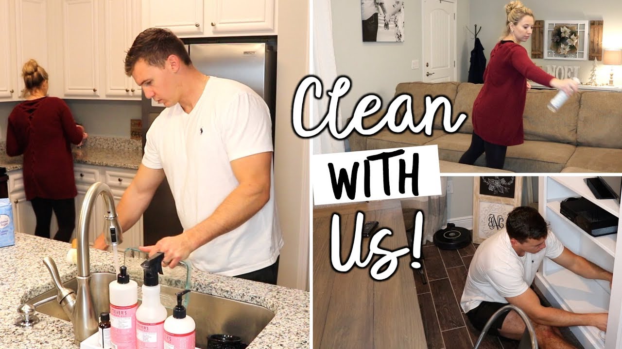 HUSBAND & WIFE CLEAN WITH US // COUPLES CLEANING MOTIVATION