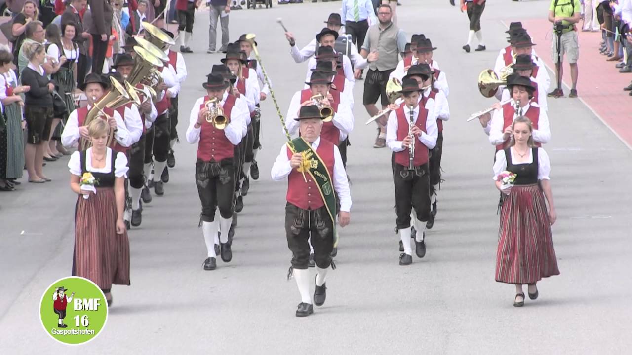 Trachtenkapelle Pötting - Bezirksmusikfest Gaspoltshofen 2016 | Marschmusik | Blasmusik |