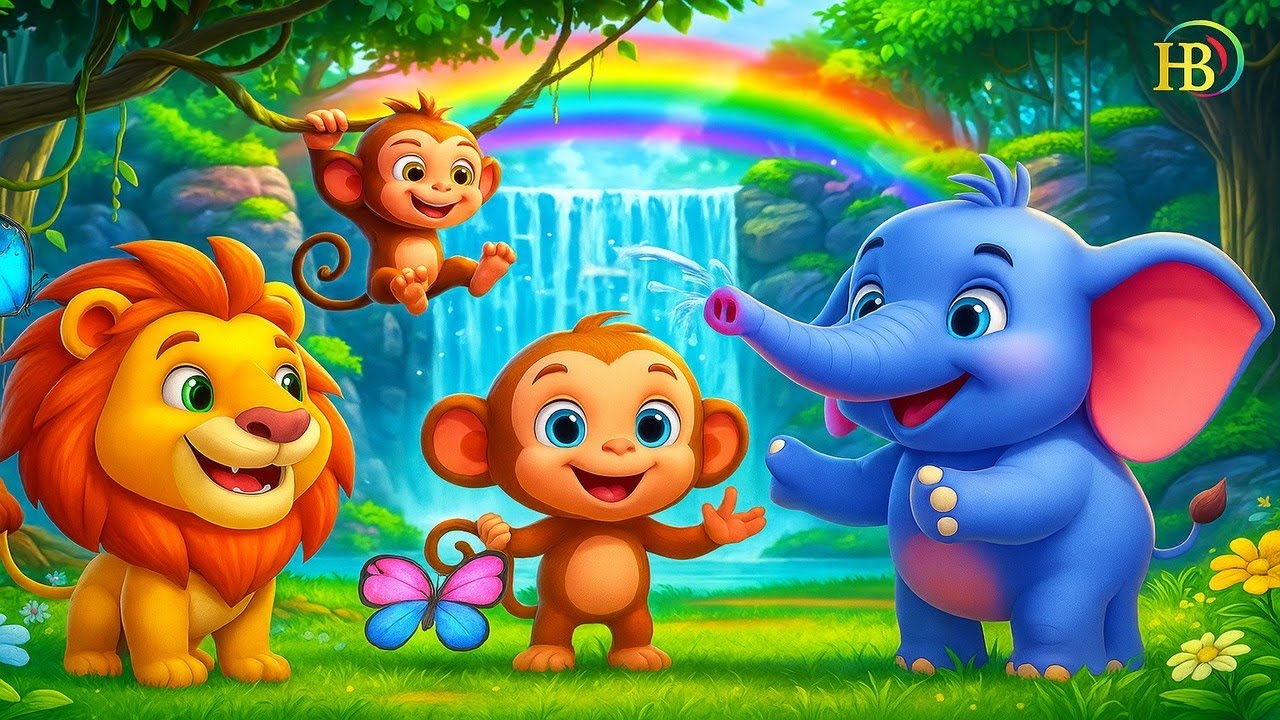 magical jungle song, Education for kids, #animalsong  #kidsongs #monkey  #lion  #elephant
