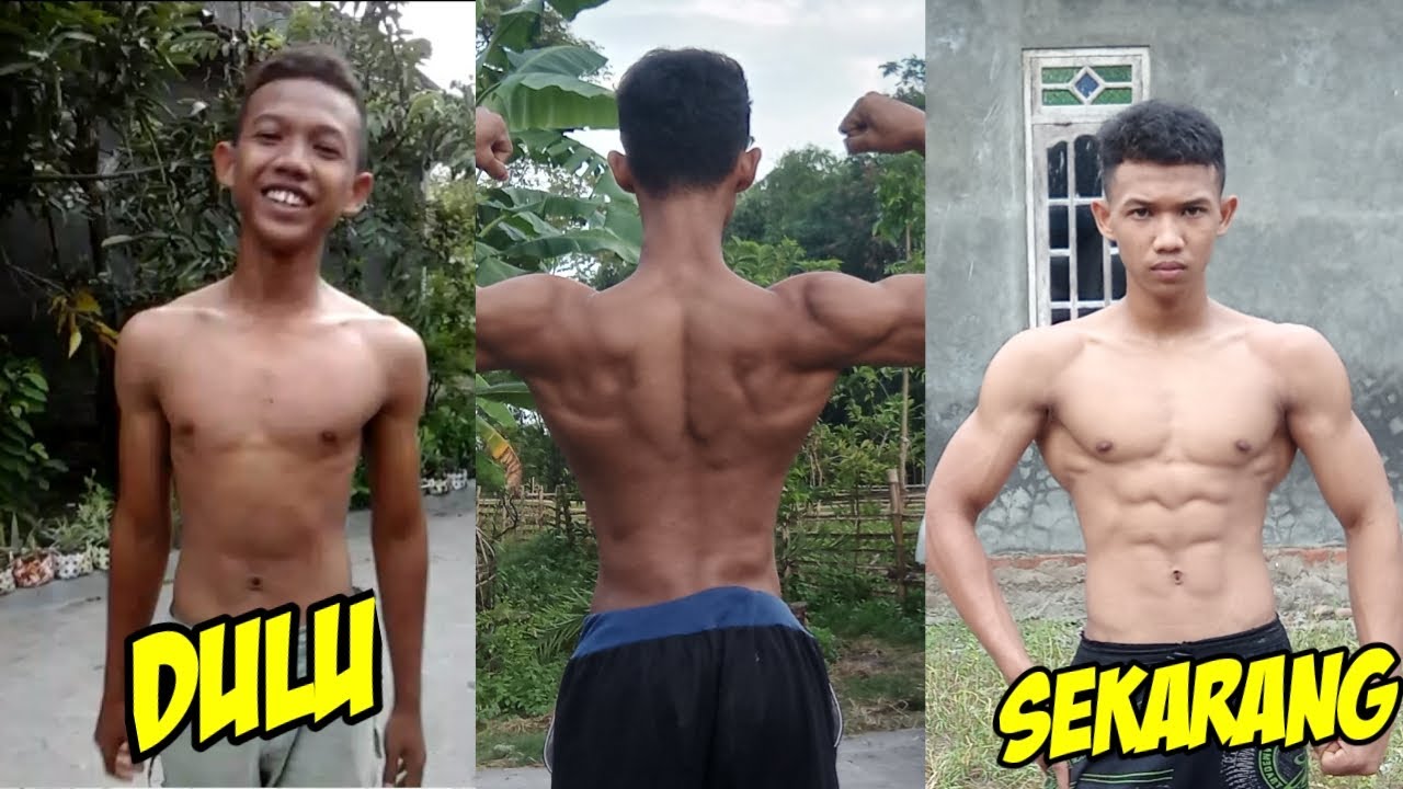foto PEMUDA STRONG dari kurus menjadi kekar