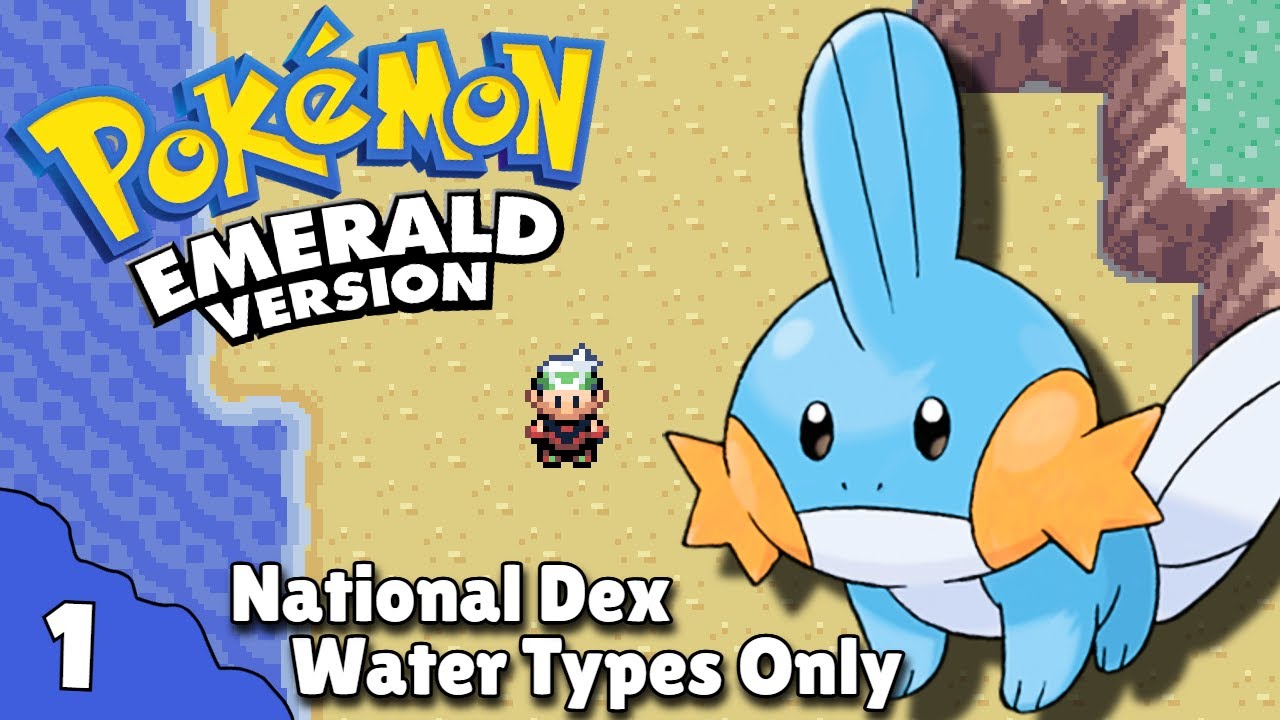Rustboro City & Stone Badge | Pokemon Emerald | National Dex | Water Types Only | PART 1