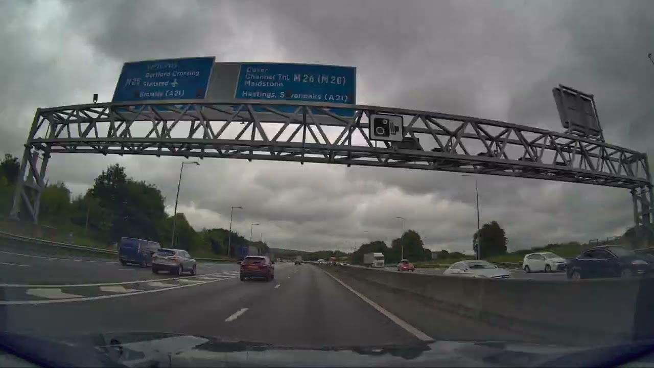 Bracknell to Folkstone EuroTunnel Time Lapse
