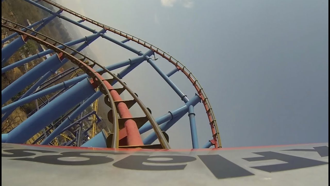Superman El Ultimo Escape Roller Coaster POV Six Flags Mexico