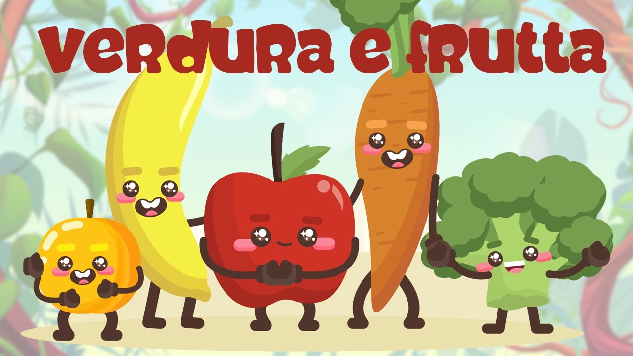 Verdura e Frutta per Bambini 🍎🥕 Mix Educativo con Flashcard e Video Reali