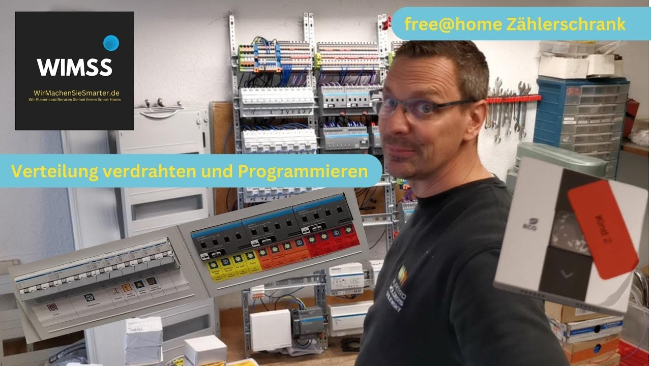 Busch Jaeger free@home Zählerschrank Verteilung verdrahten und Programmieren