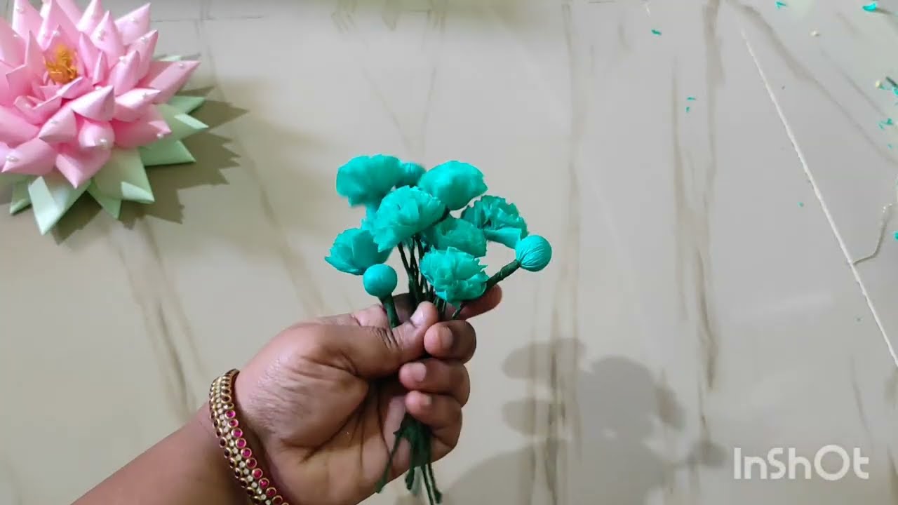 MakingPolithine cover flowers🌺 #viral #ushacreations #crafts