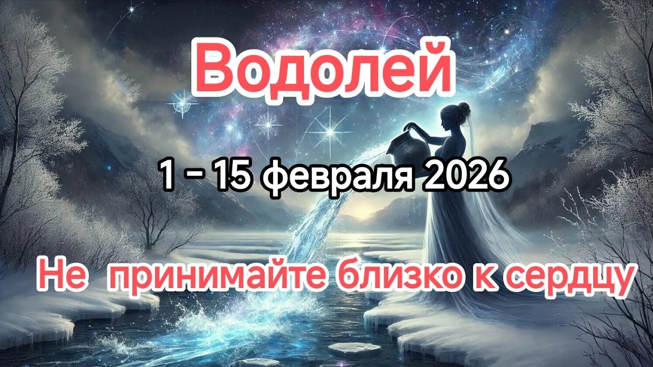 ВОДОЛЕЙ❄️☃️1 - 15 февраля 2026☃️❄️Тароскоп 🎄