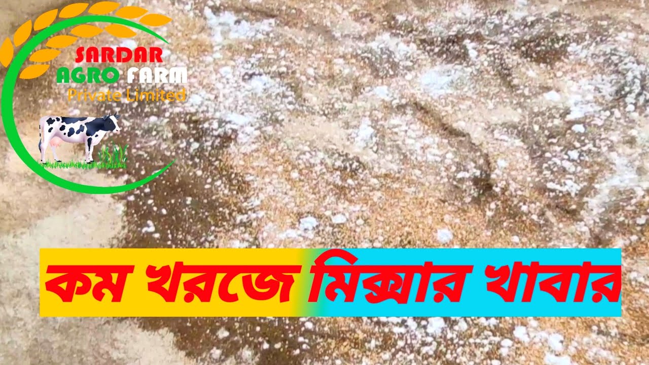 ক্ষুদ্র খামারিদের জন্য সহজ উপায়ে মিক্সার দানাদার খাবার 