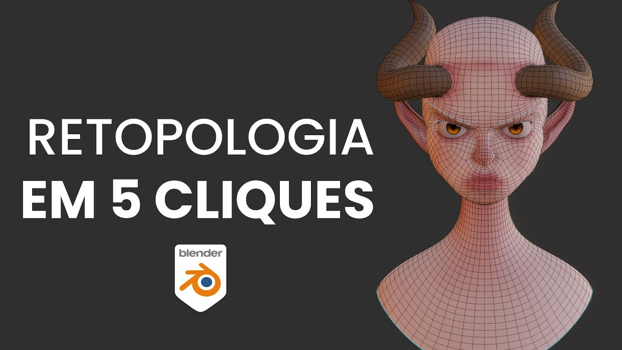 Segredo revelado: retopologia em 5 cliques!