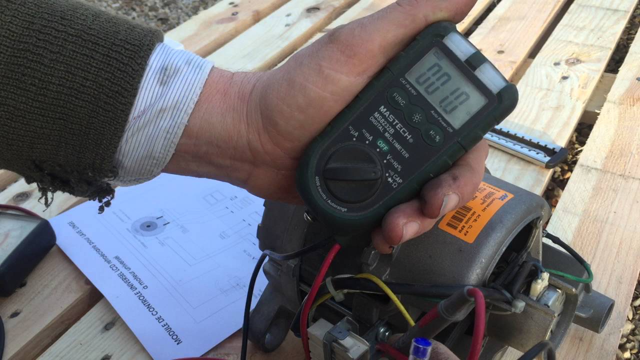 trouver le branchement d'un moteur universel de lave linge