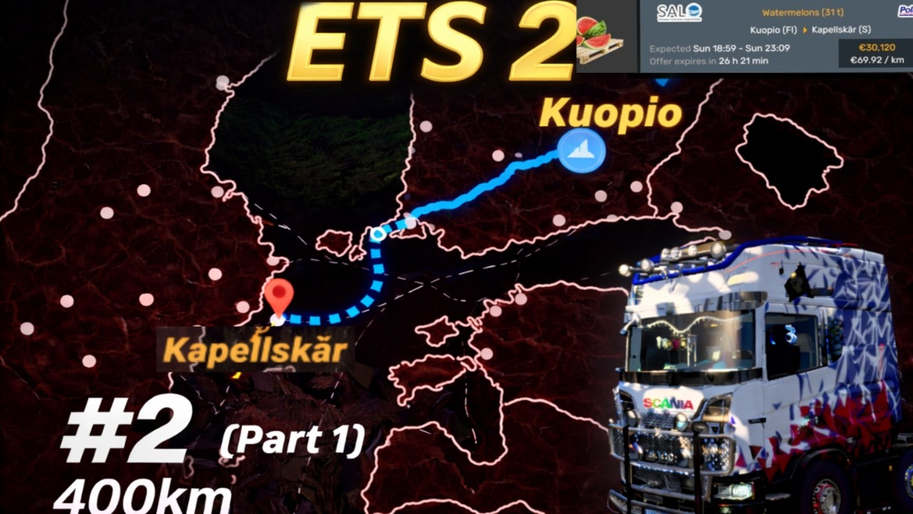 ETS 2 Job| Long Distance Delivery Begins! 🚛| #2 (part 1) | AsadXGaming