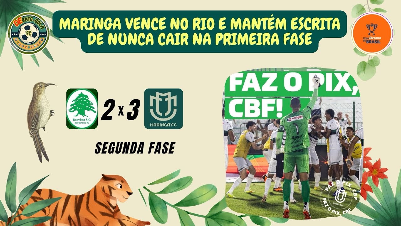 Boavista 2x3 Maringá | Análise Pós Jogo | Copa do Brasil 2026 - Segunda Fase