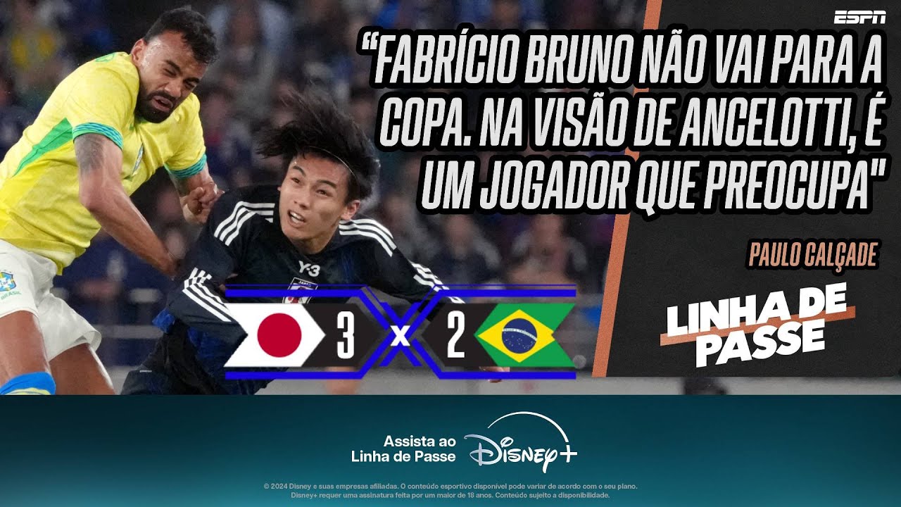 QUEM 'SE QUEIMOU' COM ANCELOTTI NA DERROTA DA SELEÇÃO BRASILEIRA PARA O JAPÃO? | LINHA DE PASSE