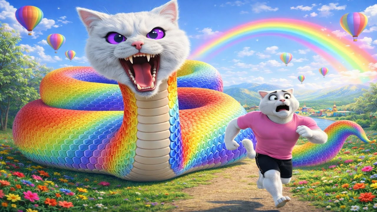 😱🐍🚨 NO ONE WAS READY FOR WHAT THE GIANT SNAKE DID TO KITTEN… 🐱💀 (INSANE STORY)|#aicat  #kitten