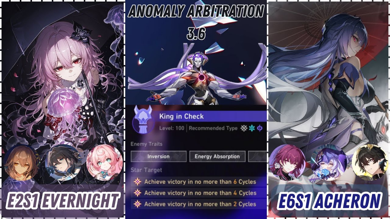 E2S1 Evernight F2P Team x Acheron E6S1 DOT Team | Anomaly Arbitration | #evernight #acheron
