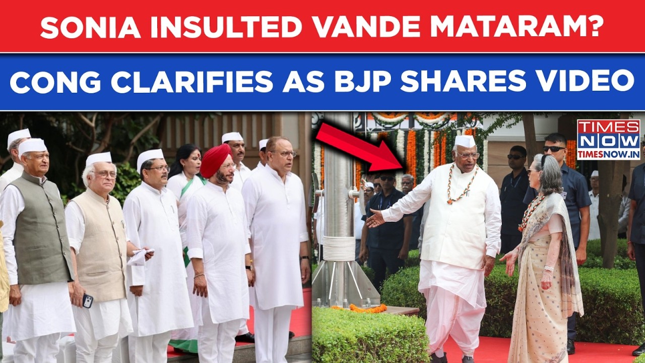 Sonia Gandhi 'Insulted' Vande Mataram? Congress Clarifies As BJP Shares Viral Video, Alleges This