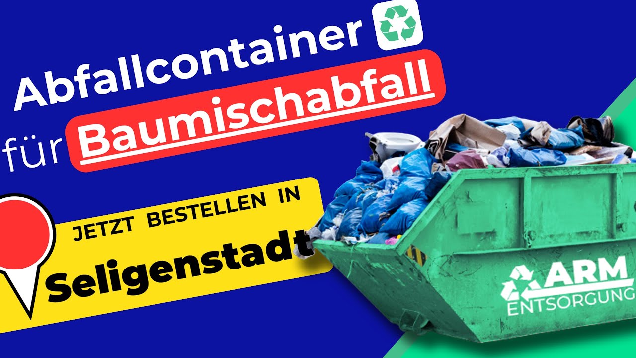 Abfallcontainer f&uuml;r Baumischabfall | Containerdienst Seligenstadt