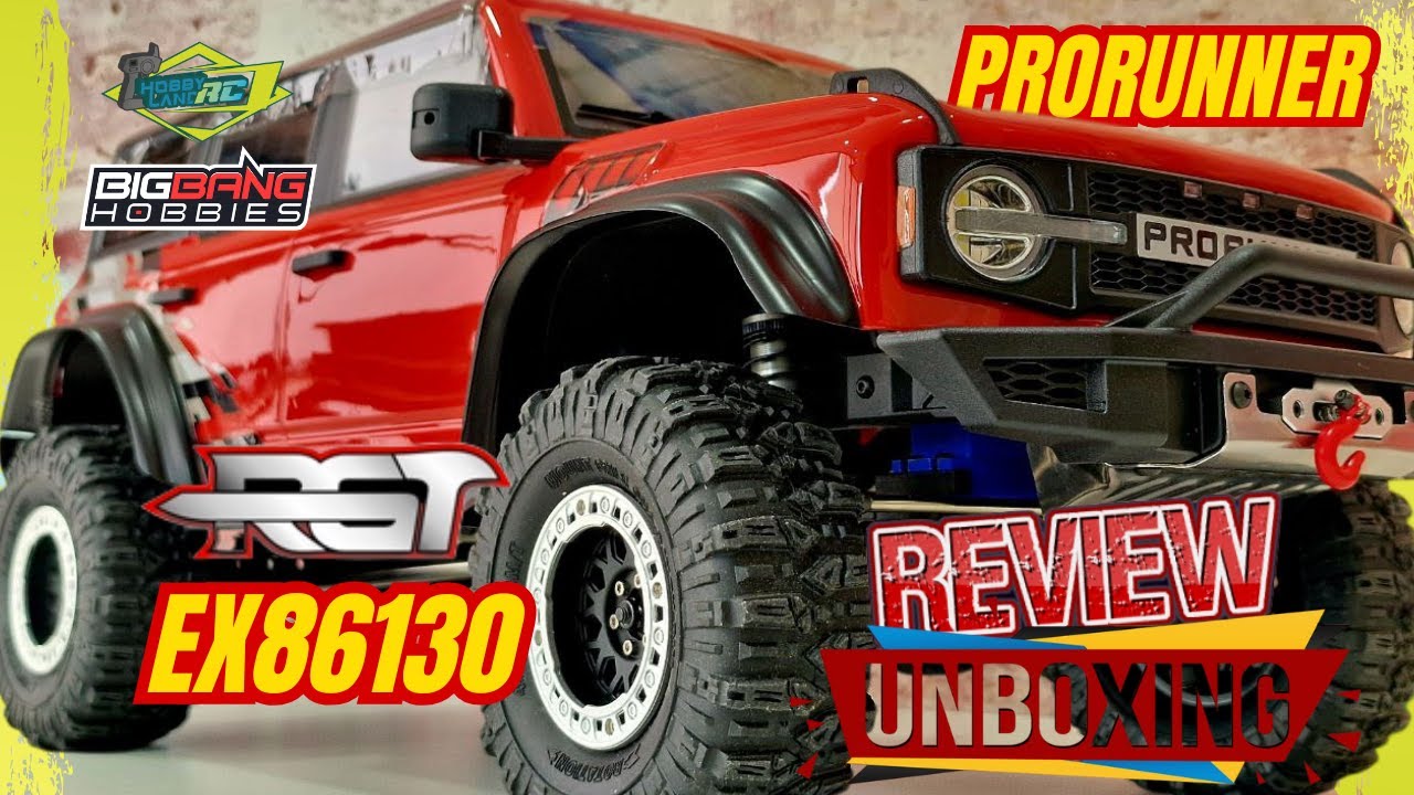 💥Ford Bronco Raptor Crawler 1/10 💥 🔰RGT EX86130 PRORUNNER ROJO🔰 Unboxing & Review español
