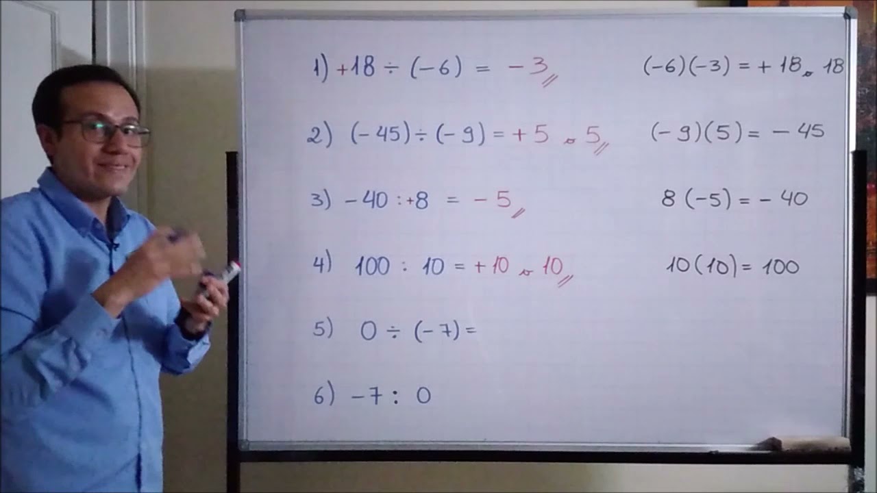 División de números enteros