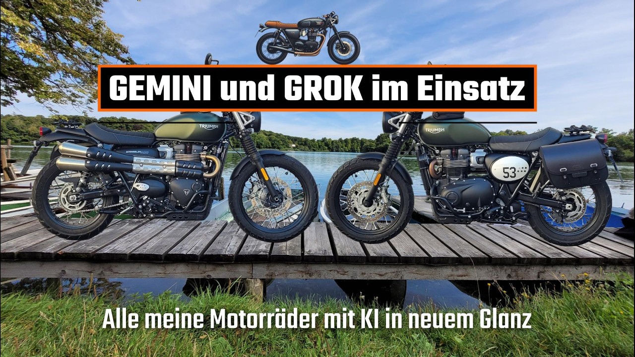 Meine Motorräder in neuem Glanz - GEMINI und GROK im Einsatz