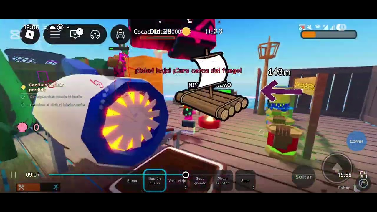 Jugando por primera vez a 101 dias en la balsa 🏝🚤 #roblox #juegos #parati
