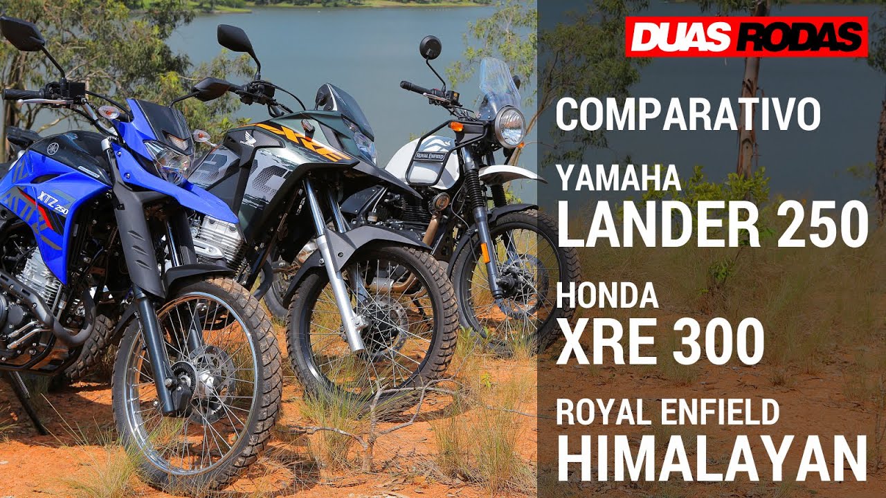 COMPARATIVO | YAMAHA XTZ 250 LANDER x HONDA XRE 300 x ROYAL ENFIELD HIMALAYAN